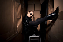 Medusa leather jacket