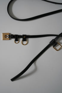 Embellished leather belt