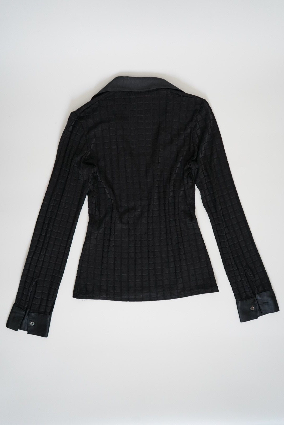 Satin-trimmed longsleeve shirt