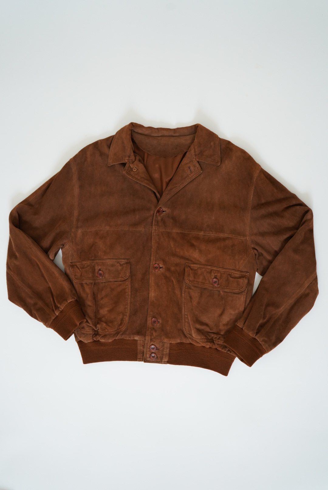 Suede bomber jacket