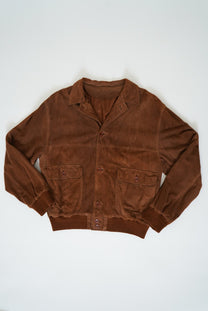 Suede bomber jacket