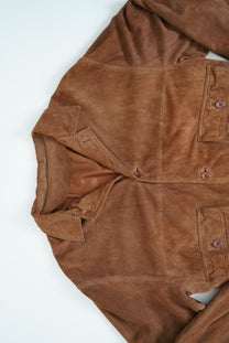 Suede bomber jacket