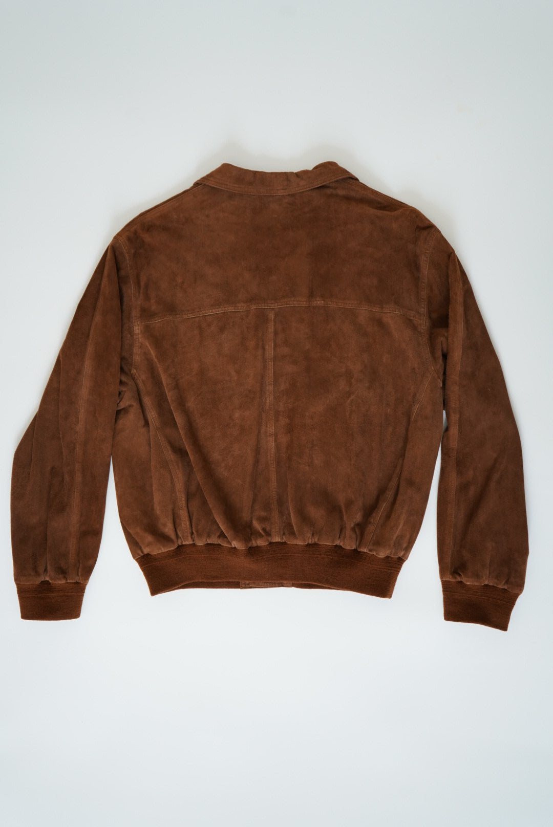 Suede bomber jacket