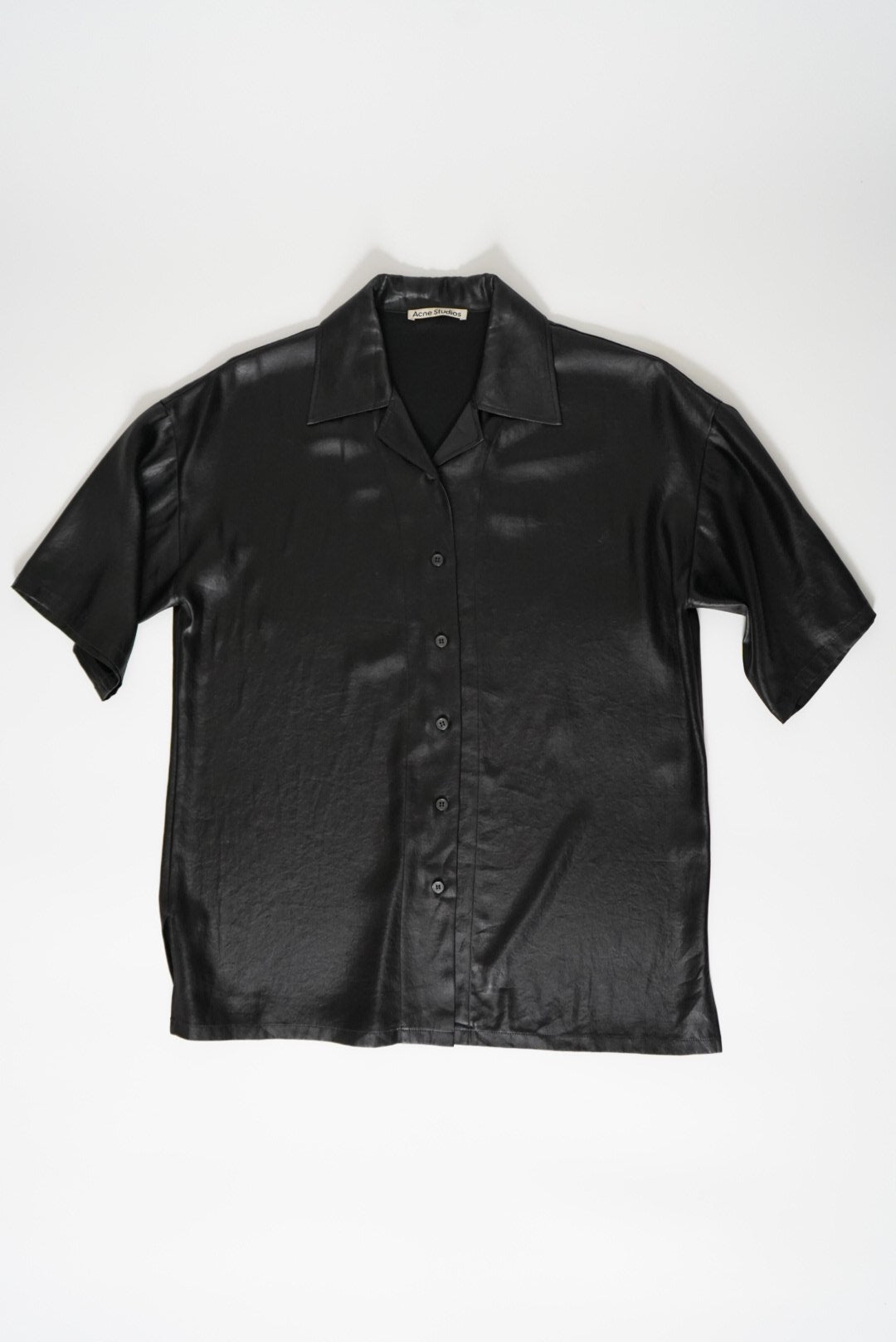 Leather-effect shirt