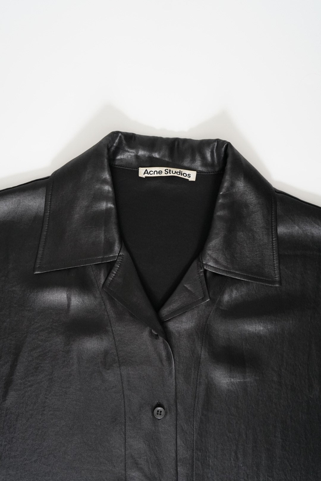 Leather-effect shirt