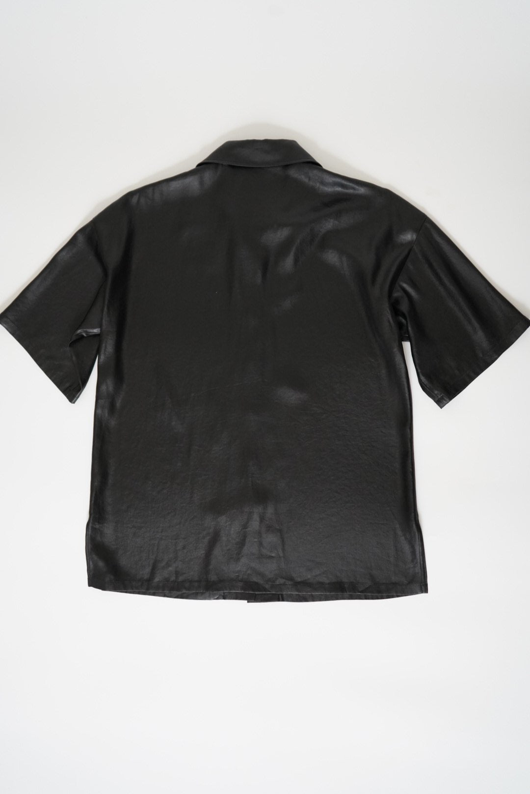 Leather-effect shirt