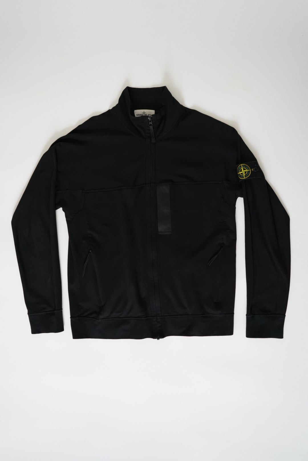 Compass zipped jersey sweater