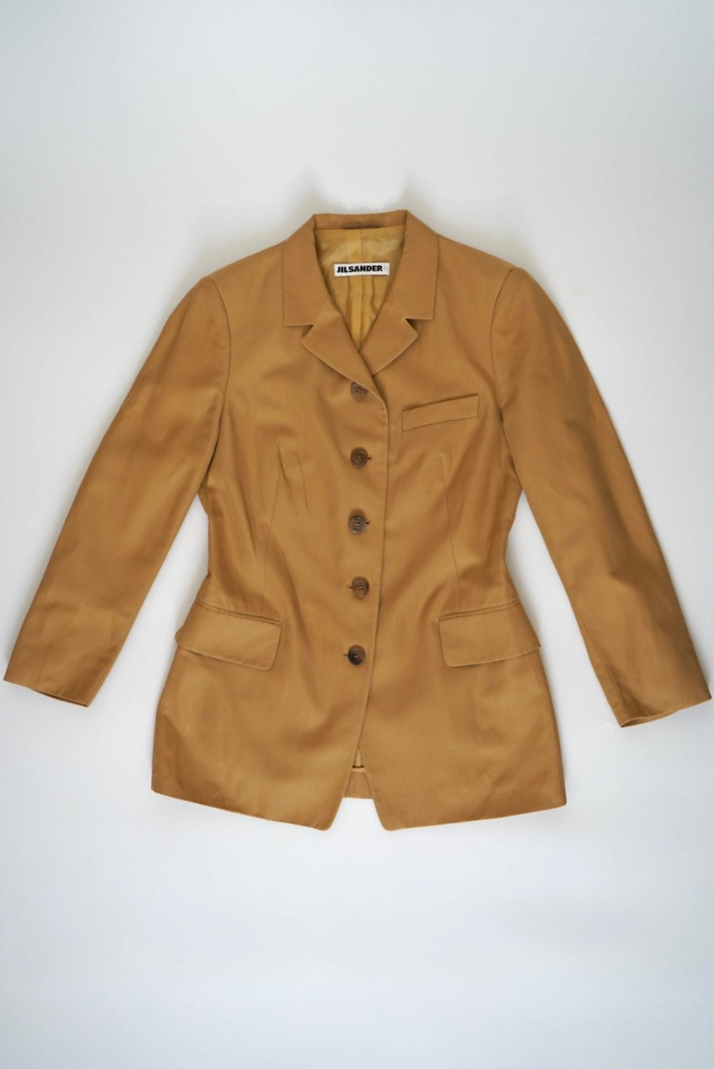 Cotton and ramie blazer