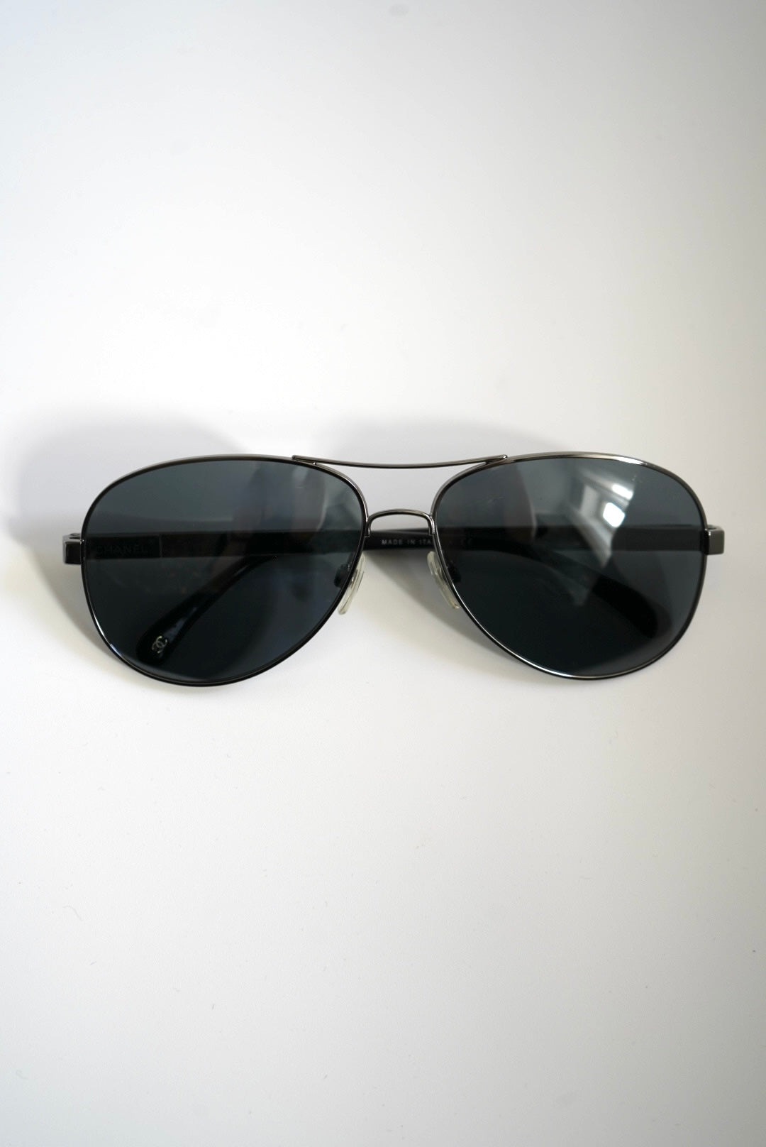 Chanel Miroir pilot sunglasses