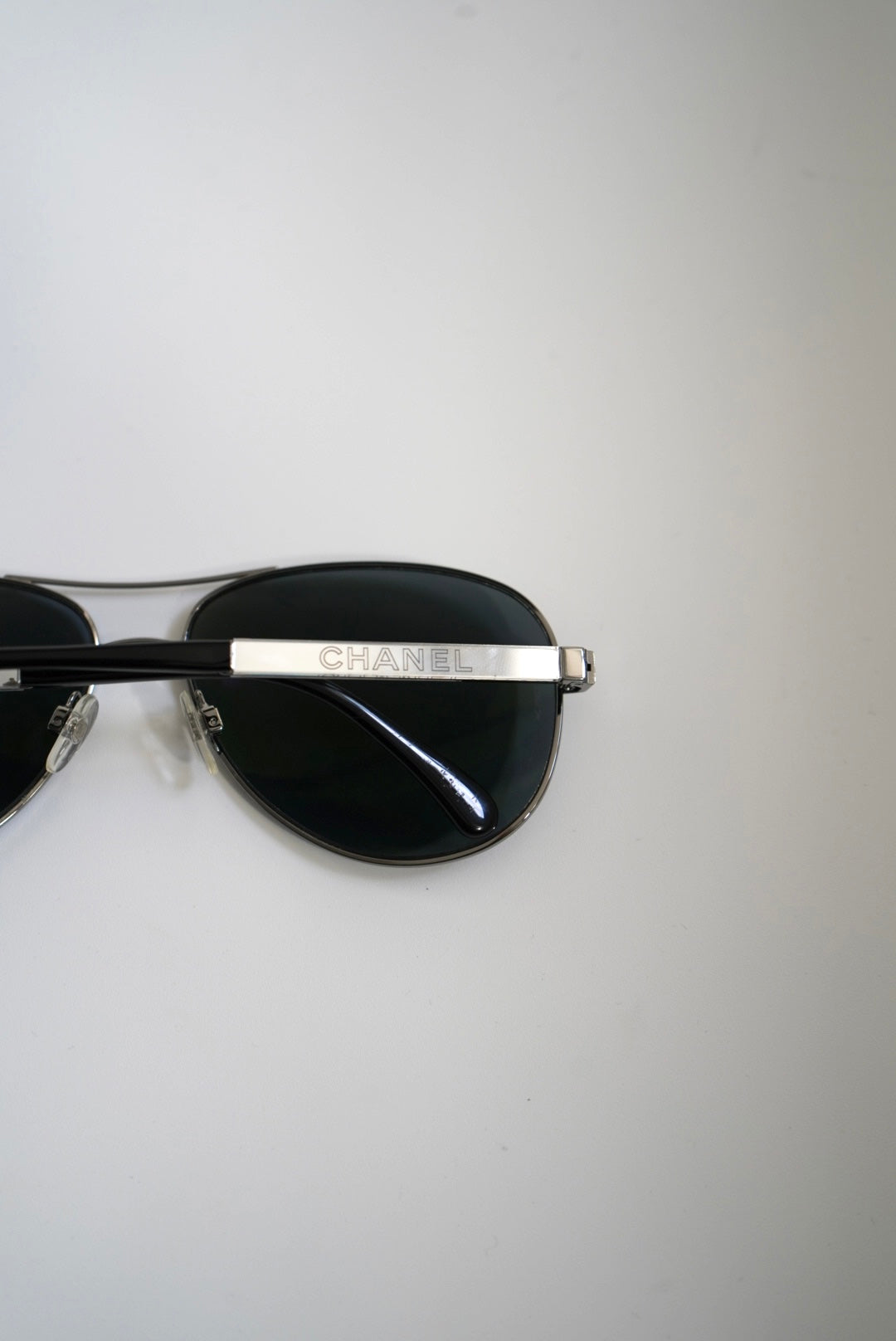 Chanel Miroir pilot sunglasses