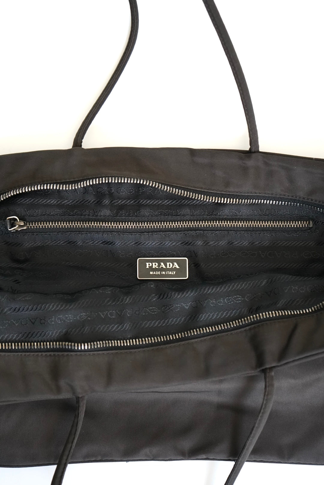 Prada Re-Nylon Tessuto leather-trimmed shoulder bag