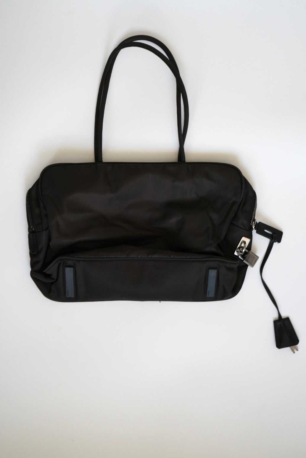 Prada Re-Nylon Tessuto leather-trimmed shoulder bag