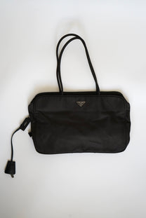 Prada Re-Nylon Tessuto leather-trimmed shoulder bag
