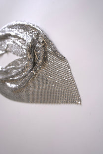 Paco Rabanne Metal mesh triangle scarf