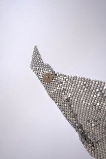 Paco Rabanne Metal mesh triangle scarf