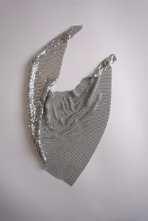 Paco Rabanne Metal mesh triangle scarf