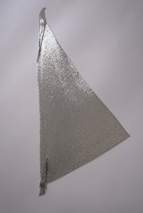 Paco Rabanne Metal mesh triangle scarf