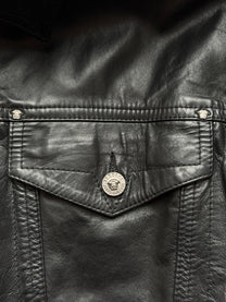 Medusa leather jacket