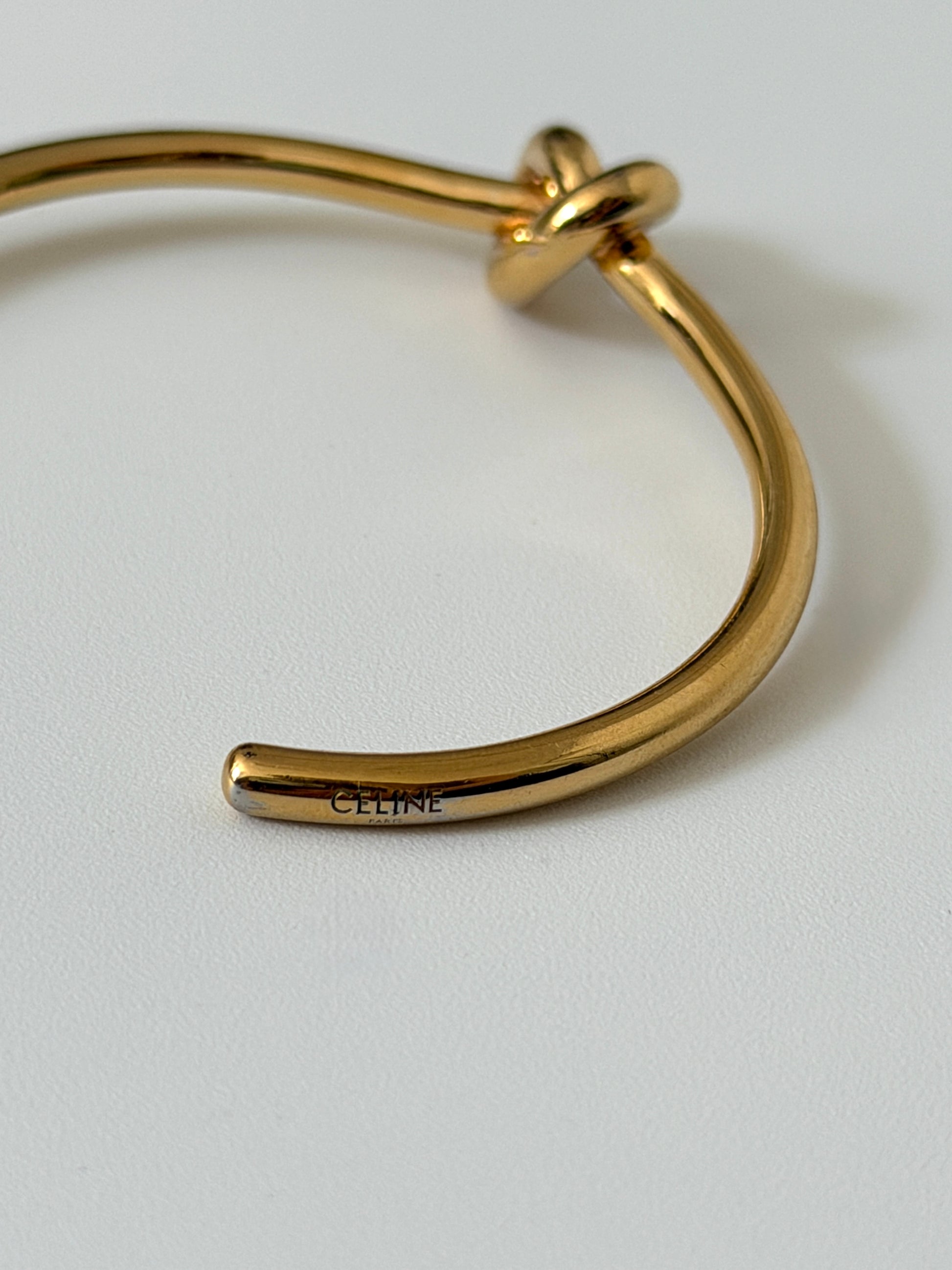 Celine Knot extra-thin bangle bracelet