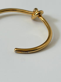 Celine Knot extra-thin bangle bracelet