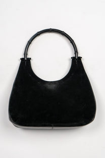 Gucci Bamboo suede and leather shoulder bag