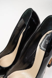 Patent leather wedge pumps (Size 37)