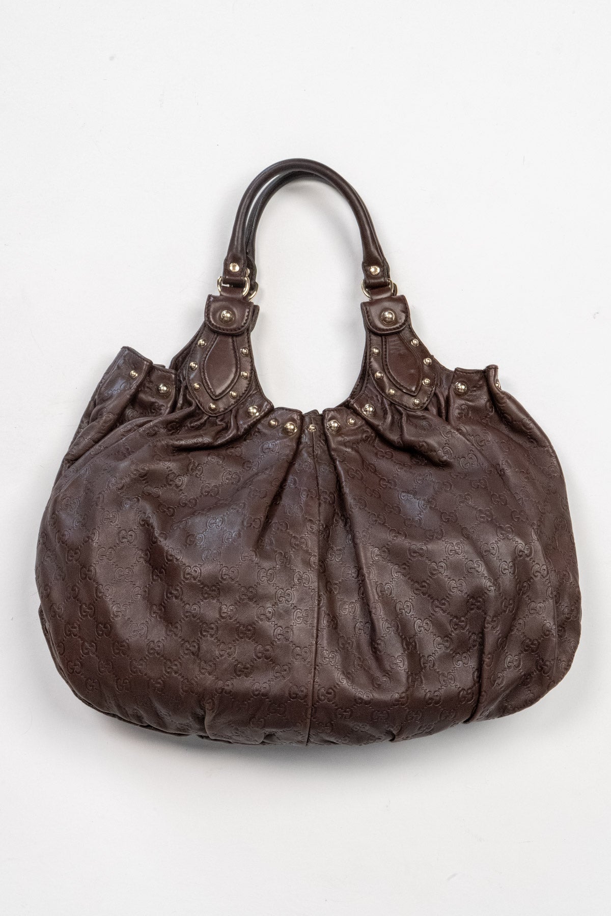 GG Pelham embossed leather hobo bag