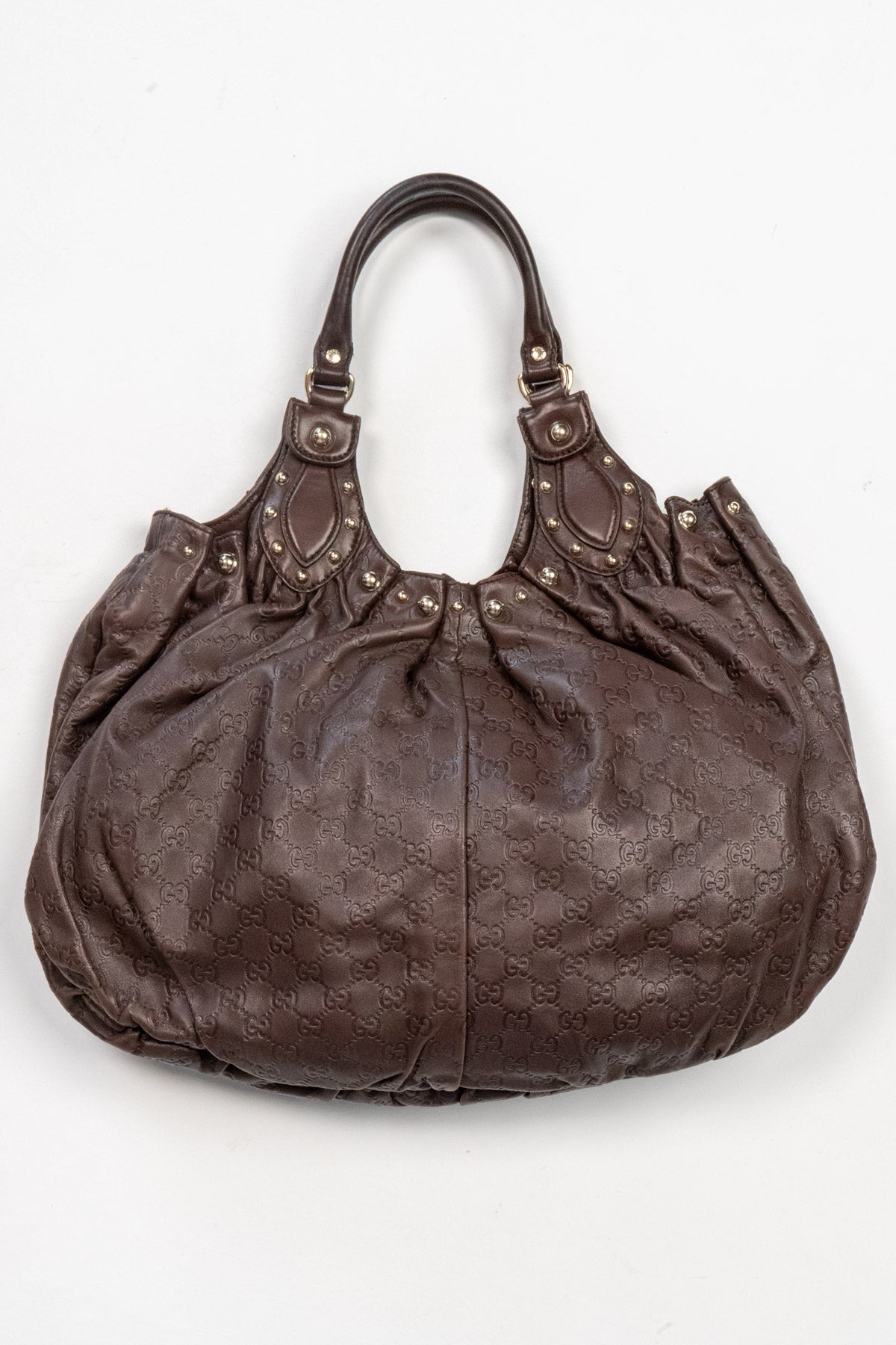 GG Pelham embossed leather hobo bag