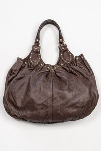 GG Pelham embossed leather hobo bag