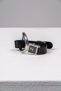 Embellished leather watch