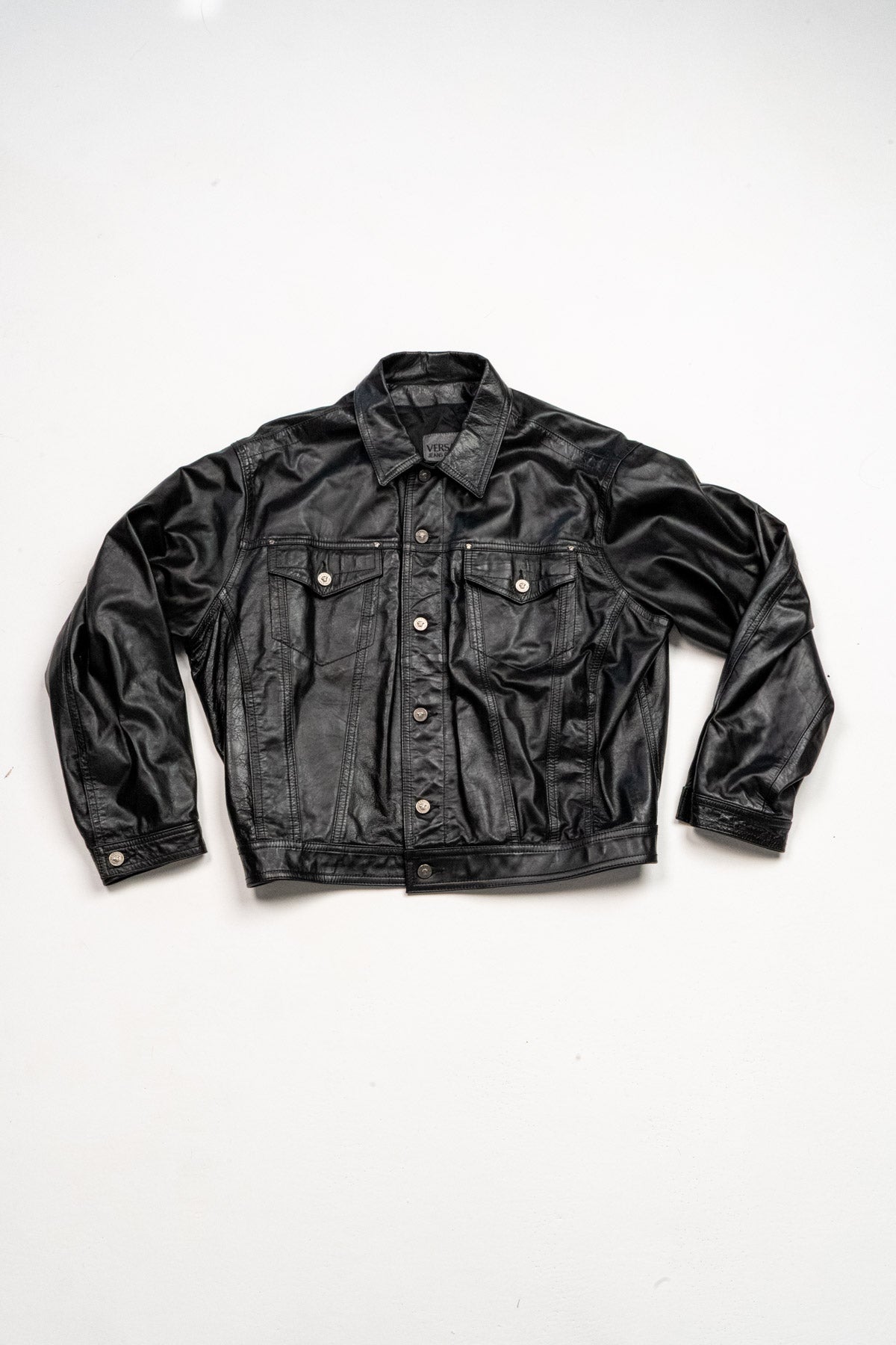 Medusa leather jacket