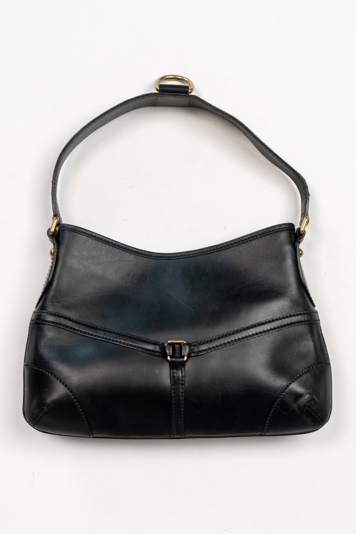 Interlocking G Thong leather shoulder bag