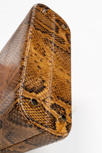 Felix snake-effect leather tote bag