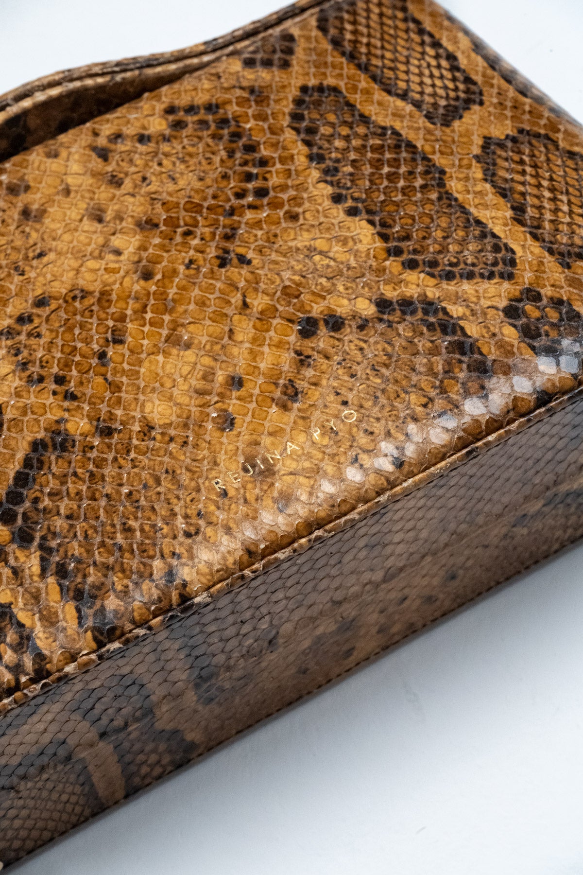 Felix snake-effect leather tote bag