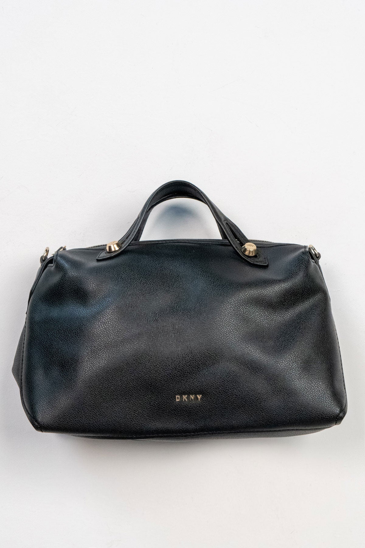 Logo leather tote bag