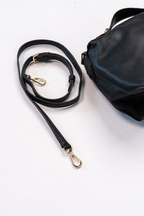 Logo leather tote bag