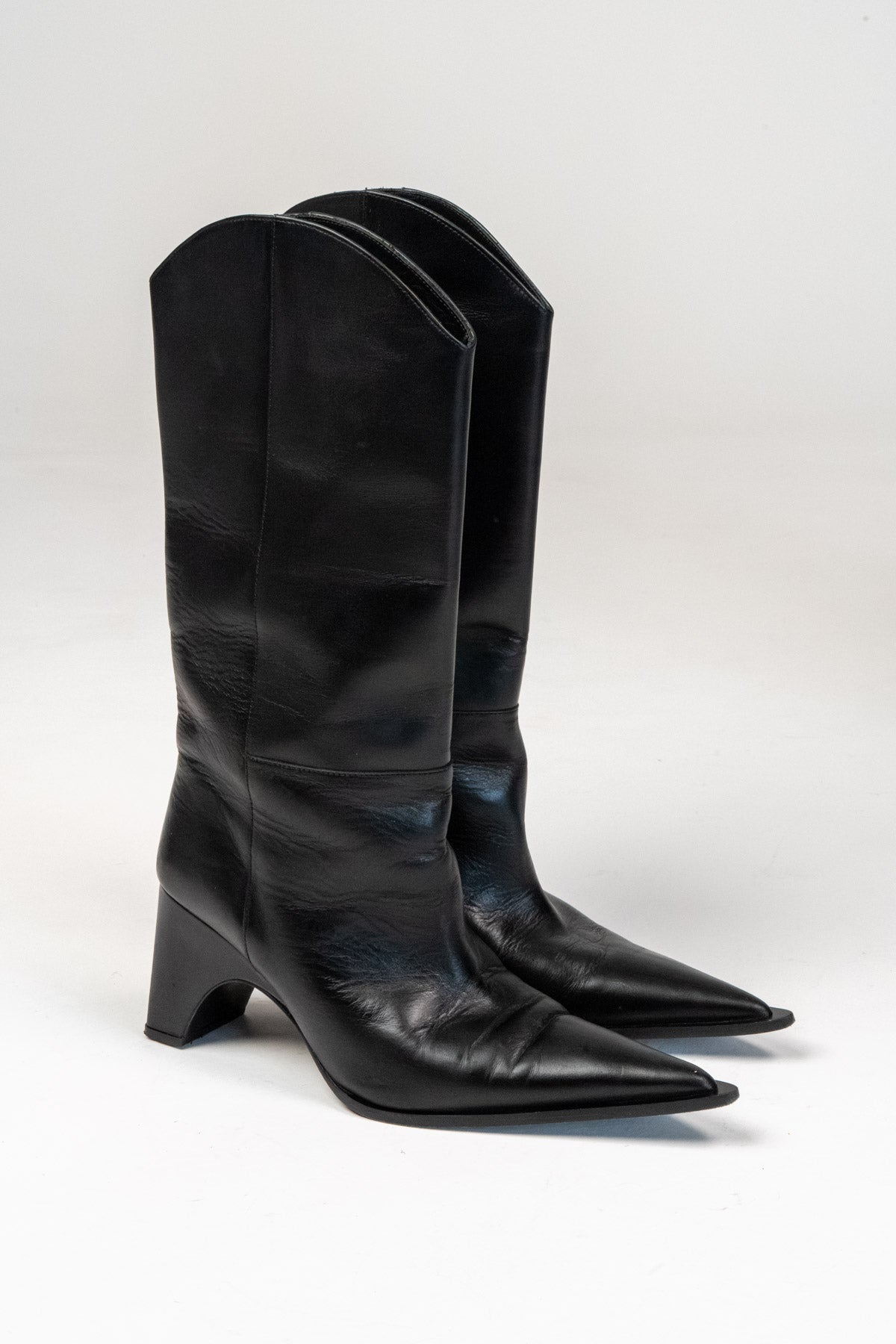 Bridge leather cowboy boots (Size 40)