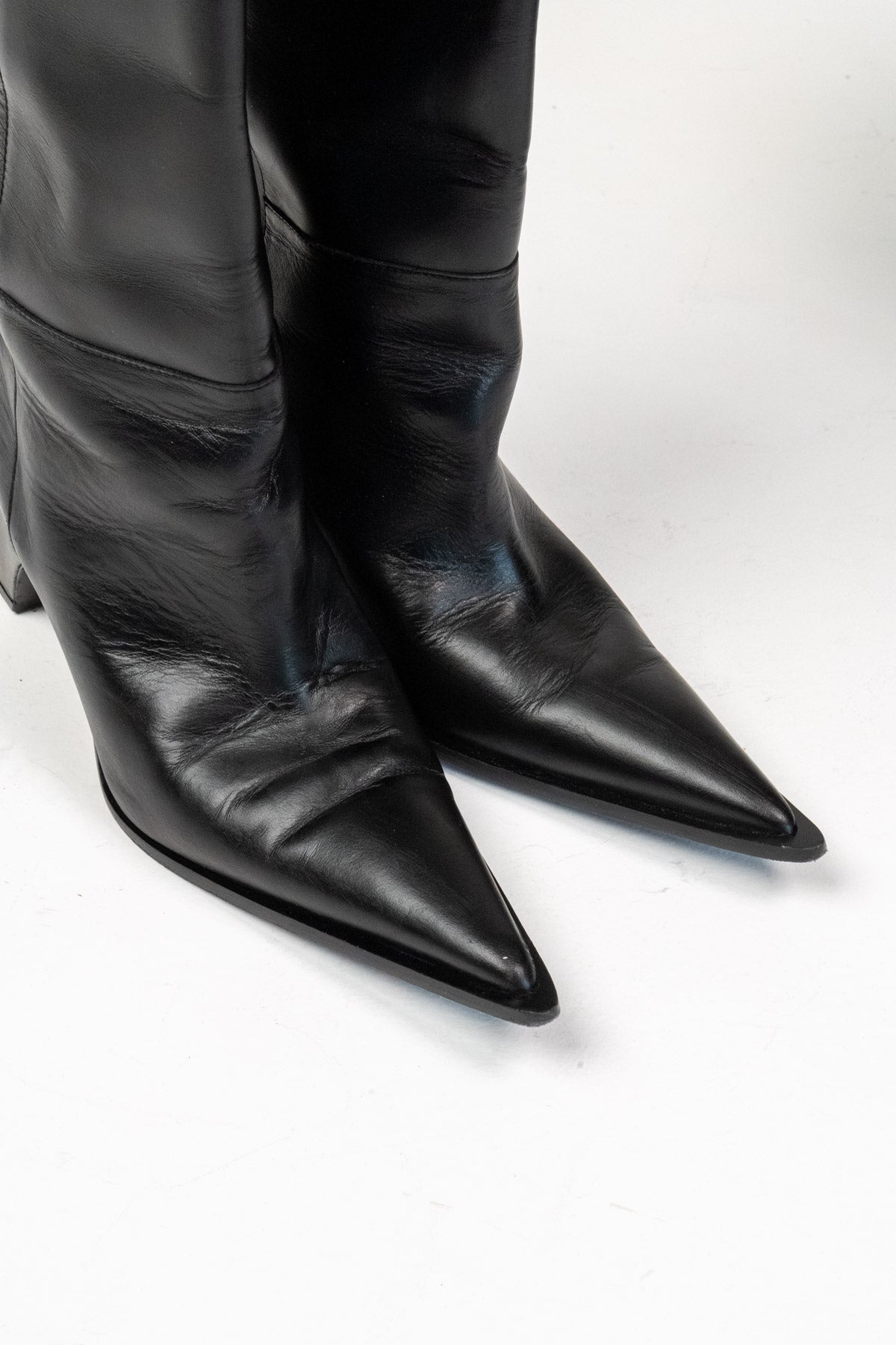 Bridge leather cowboy boots (Size 40)