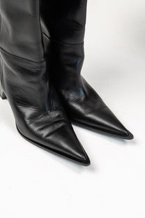 Bridge leather cowboy boots (Size 40)