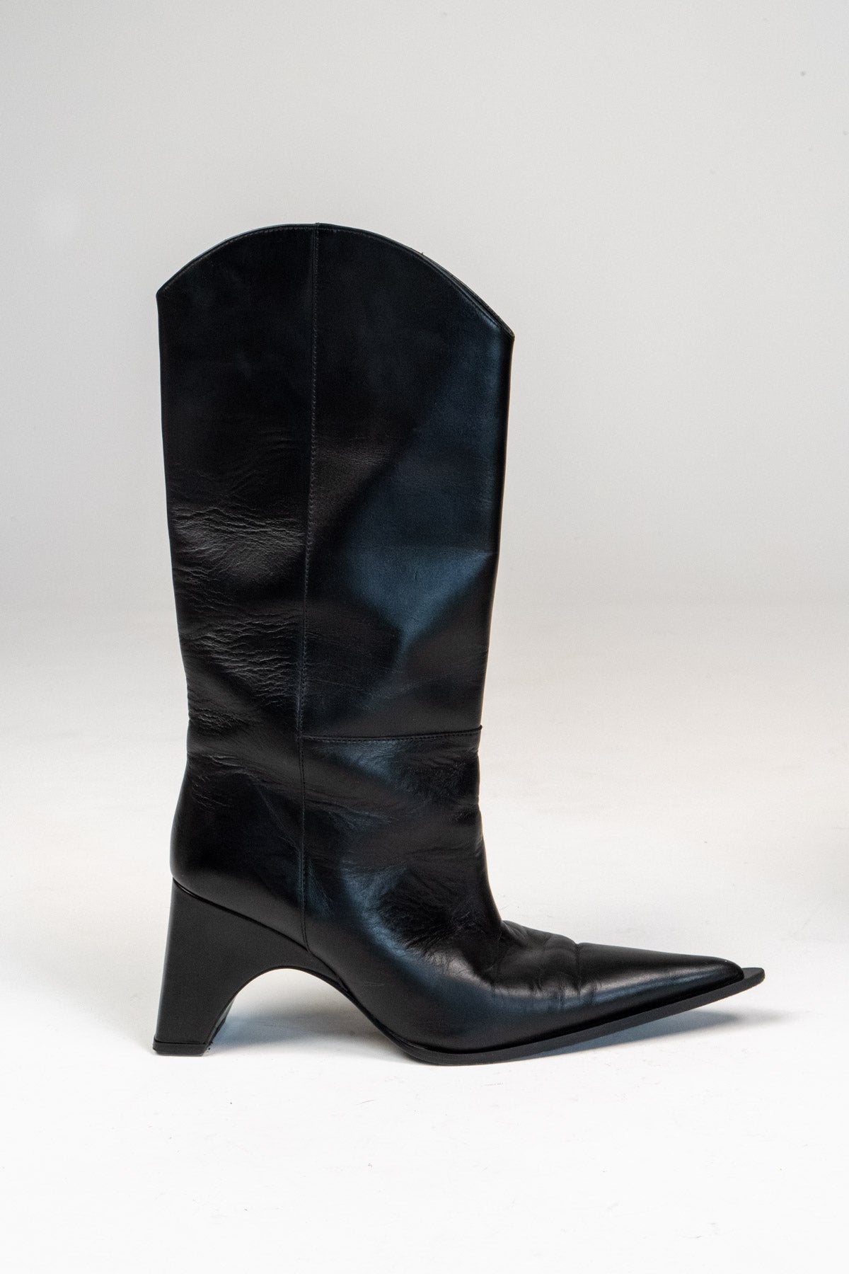 Bridge leather cowboy boots (Size 40)