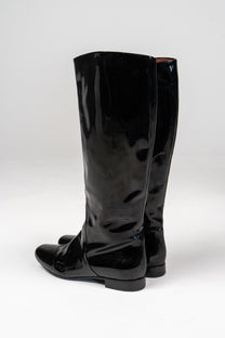 Bottega Veneta Patent leather knee-high boots (Size 39.5)