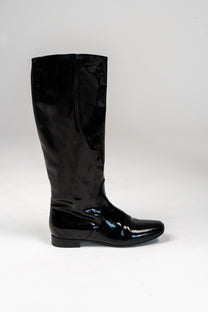 Bottega Veneta Patent leather knee-high boots (Size 39.5)