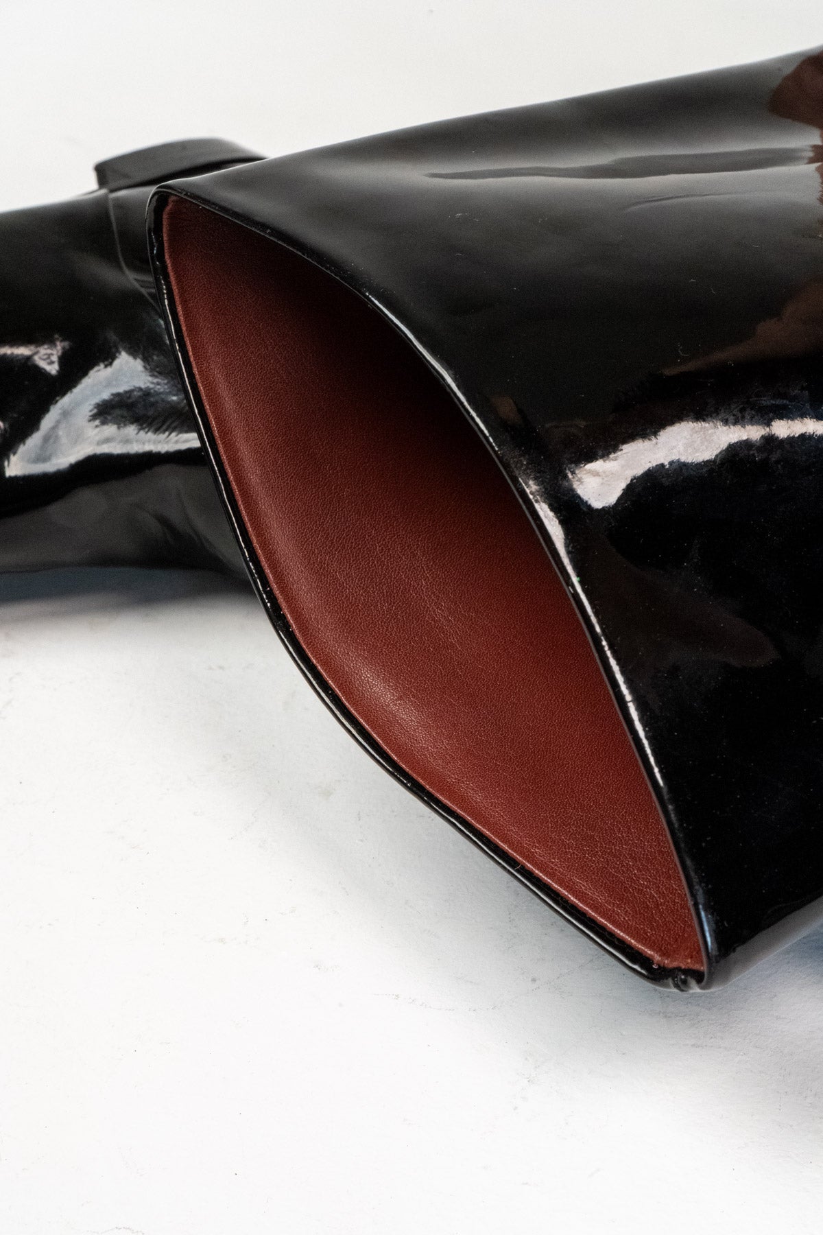 Bottega Veneta Patent leather knee-high boots (Size 39.5)