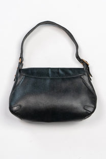 Horsebit leather shoulder bag