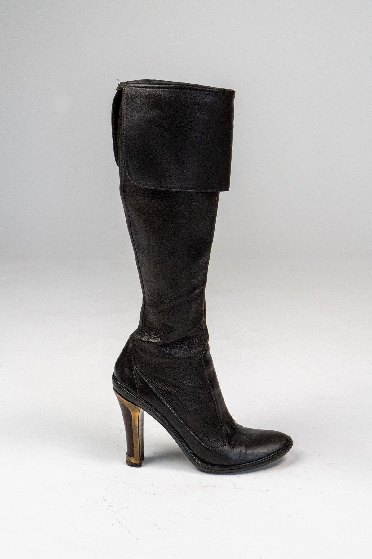 Triomphe leather knee-high boots (Size 40)