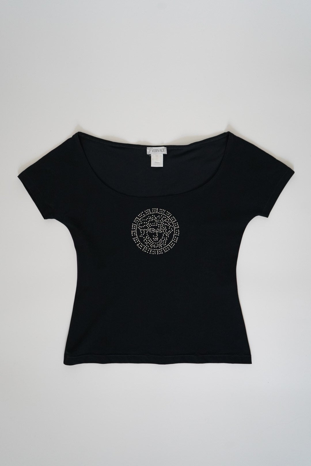 VERSACE Medusa embellished jersey T-shirt