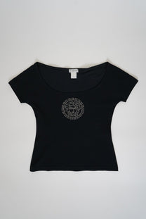 VERSACE Medusa embellished jersey T-shirt